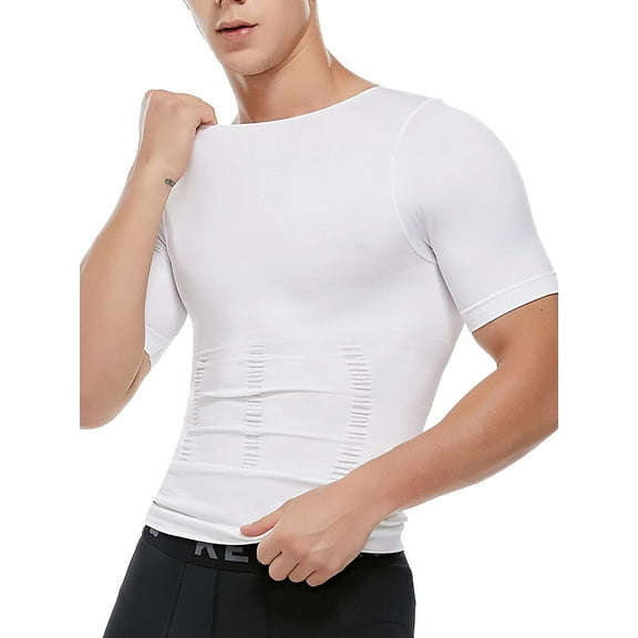 Mens Shapewear Seamless Body Shaper Abdomen Slim Undershirt Abs Belly Control Tank Tops