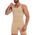 thumbnail image 1 of Mens Shapewear Tummy Control Bodysuit Waist Trainer Full Body Shaper Fajas Compression Shorts Slim Belly, 1 of 6