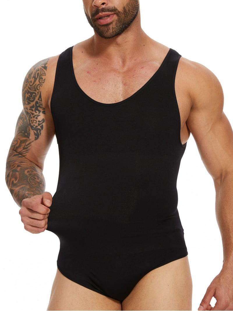 Mens Shapewear Tummy Control Full Body Shaper Compression Slimming