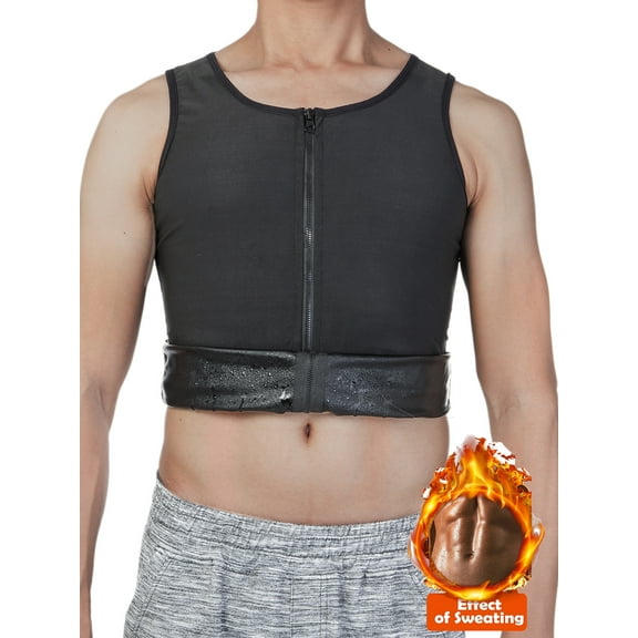 Mens Shapewear Weight Loss Compression Shirt Slimming Body Shaper Workout Tank Tops Abs Abdomen Undershirts Vest