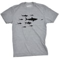 thumbnail image 1 of Mens Shark Hierarchy Chart T Shirt Funny Science Ocean Tee for Guys Graphic Tees, 1 of 6