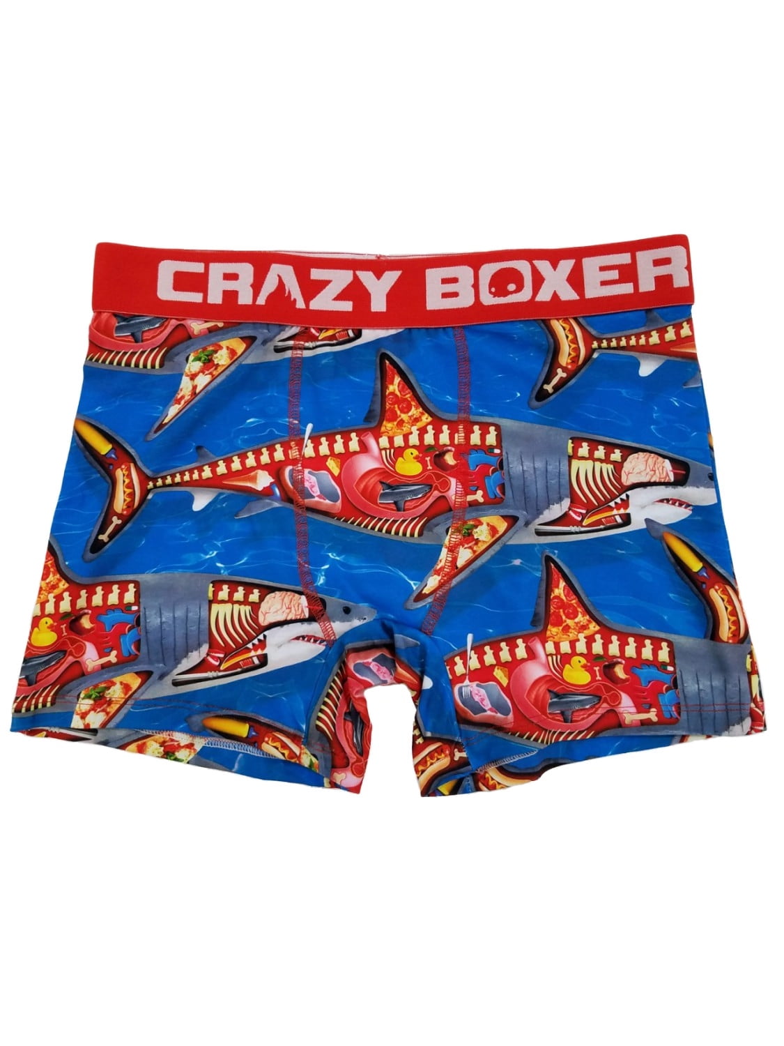 Mens Shark Week Shark Anatomy Novelty Underwear Boxer Briefs Large