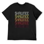 Mens Shawnee, Ks | Vintage Style Kansas T-Shirt Black Small