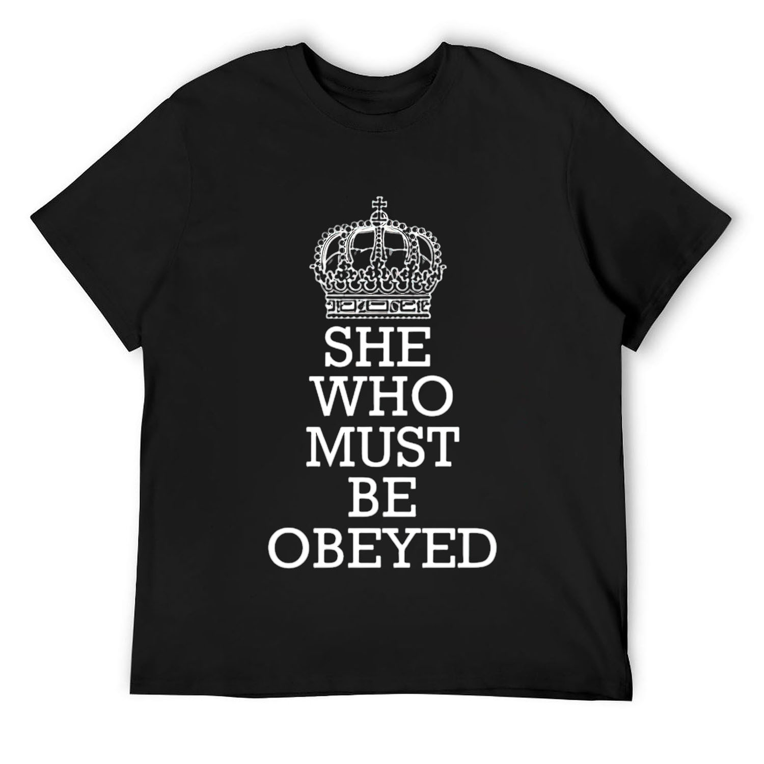 Sottobicchiere Lucido Quadrato Con Frase Divertente She Must Be Obeyed - MDF Rigido 9x9 Cm