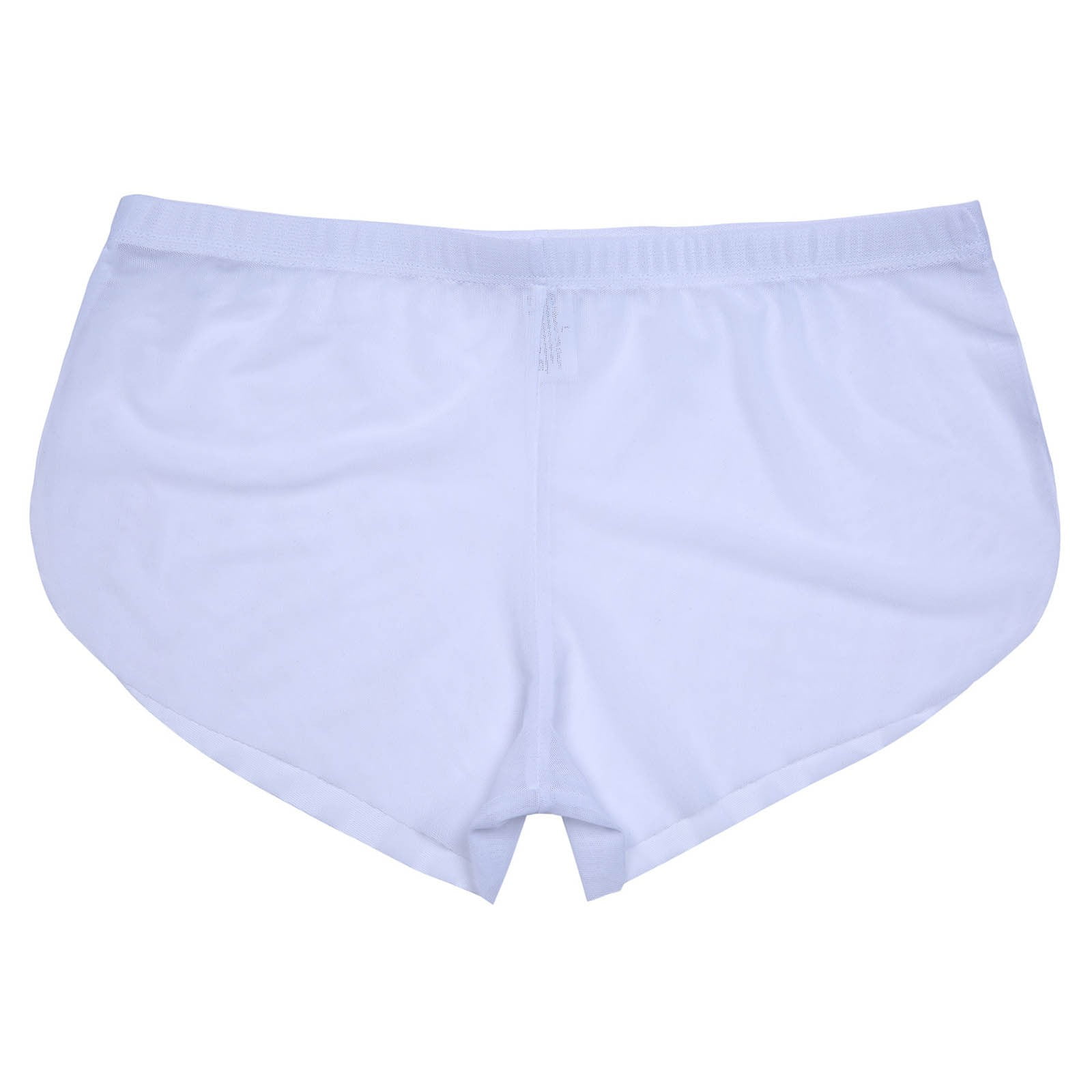 Split Design Boxer Mens Sheer Boxer Briefs Ultra Thin Micro Mesh Ice Silk Breathable Low ...