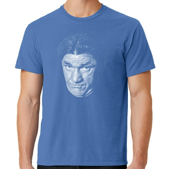 Mens Shemp Howard Face Three 3 Stooges Tee Shirt, 2XL Blue Moon