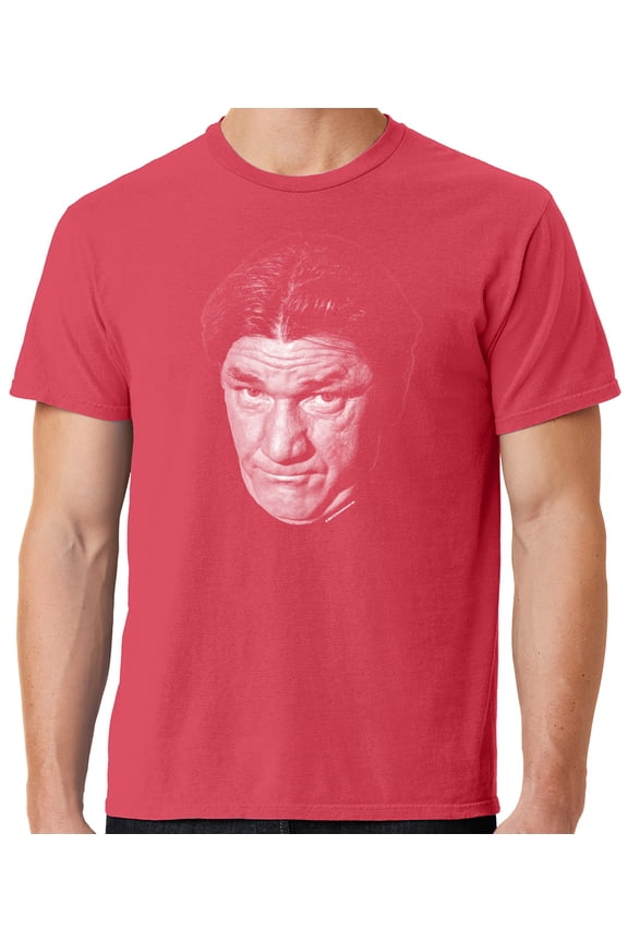 Mens Shemp Howard Face Three 3 Stooges Tee Shirt, 2XL Poppy Red