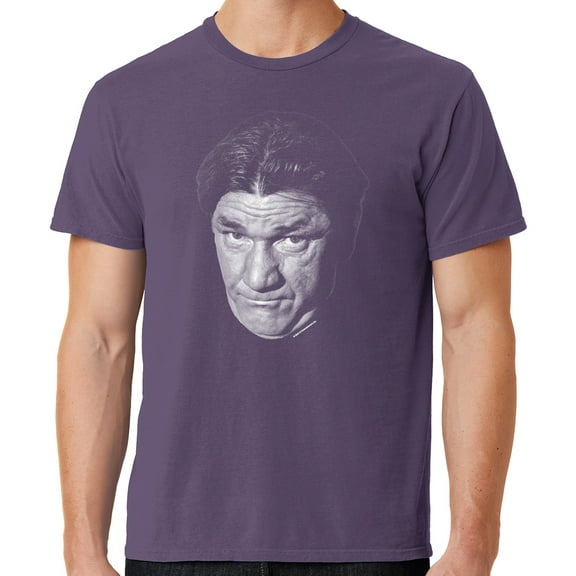 Mens Shemp Howard Face Three 3 Stooges Tee Shirt, 4XL Vintage Plum