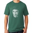 thumbnail image 1 of Mens Shemp Howard Face Three 3 Stooges Tee Shirt, Medium Cool Nordic Green, 1 of 3