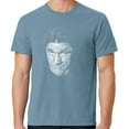 thumbnail image 1 of Mens Shemp Howard Face Three 3 Stooges Tee Shirt, Medium Mist Blue, 1 of 3