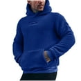 thumbnail image 1 of Mens Sherpa Fleece Hoodies Winter Warm Sweatshirts Fuzzy Casual Pullover Long Sleeve Outwear Teddy Fleece Jacket Casual Hoody with Pocket Plus Size, 1 of 7