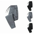 thumbnail image 1 of Womens Sherpa Fleece Lined Athletic Sweatpants Winter Warm Running Casual Heavyweight Jogger Pants with Zipper Pockets Light Gray M, 1 of 3