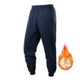 thumbnail image 1 of Mens Sherpa Fleece Lined Sweatpants Heavyweight Warm Joggers, Athletic Running Casual Pants with Zipper Pockets, 1 of 7