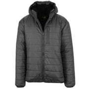 Mens Sherpa-Lined Hooded Puffer Jacket (Sizes, S to 2XL)