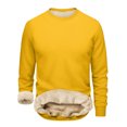 thumbnail image 1 of Mens Sherpa Lined Sweatshirt Crewneck Thick Thermal Shirts Fleece Pullover Heavyweight Winter Warm Sweatshirts, 1 of 4