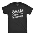 thumbnail image 1 of Mens Shhhh Im Gaming T Shirt Funny Video Gamer Quiet Tee for Guys Graphic Tees, 1 of 9