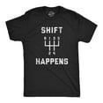 thumbnail image 1 of Mens Shift Happens T Shirt Funny Sarcastic Humor Car Guy Mechanic Graphic Tee for Dad Graphic Tees, 1 of 9