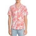 thumbnail image 1 of Mens Shirt Button Down Slim Fit Printed 2XL, 1 of 2