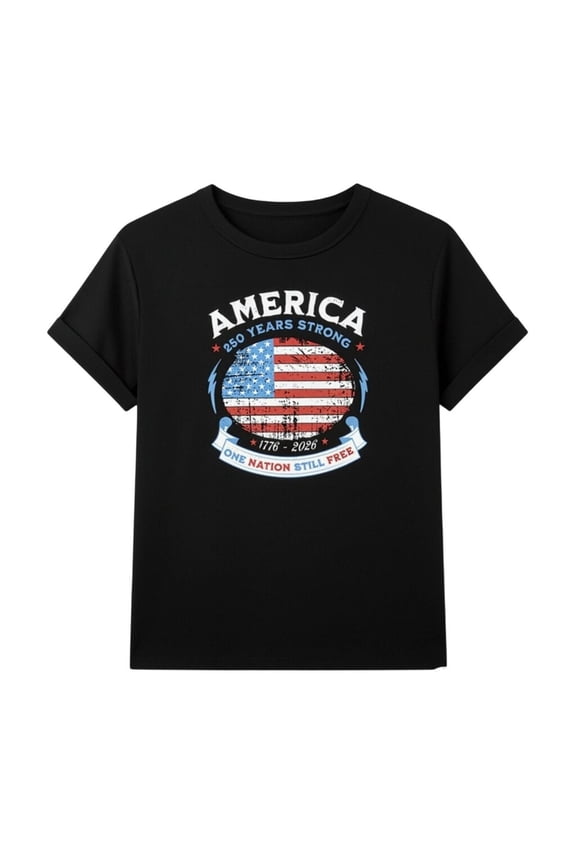 Mens Shirt Independence Day Short Sleeve Patriotic Print Mens Rugby Shirt,Black,L