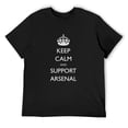 thumbnail image 1 of Mens Shirt Keep Calm, Arsenal, The Gunners Black Large, 1 of 5
