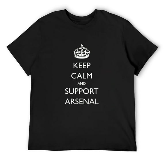 Mens Shirt Keep Calm, Arsenal, The Gunners Black Large