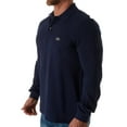 thumbnail image 1 of Men’s Classic Fit Long-Sleeve L.12.12 Polo Shirt Color: 166 - Navy Blue Size: XL, 1 of 4
