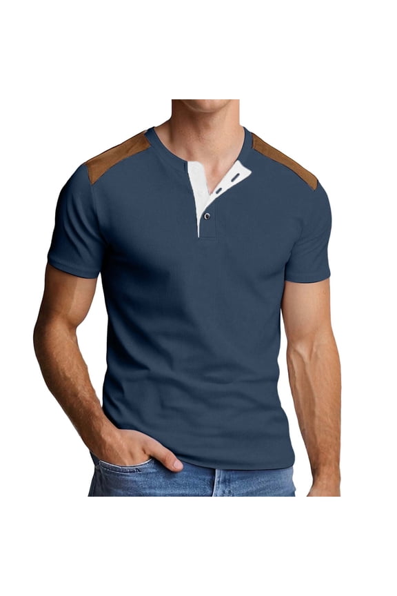 Mens Shirt Slim Fit Zip Casual Summer Breathable Stretchable Comfortable Short Sleeve Tops