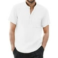 thumbnail image 1 of Mens A Shirt Soft T Shirts Unisex Long Sleeve Men's Dragon Shirt Men Spring And Summer Solid Top Shirt Casual Cotton Linen Stand Collar Top Plus 2 Shirt Men Short Sleeved Workout Tops Men Tan Shirt, 1 of 5