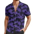thumbnail image 1 of Mens Shirts Beach Loose Sports Business Casual Collar Button Open Short Sleeve Shirt Top 3XL, 1 of 4