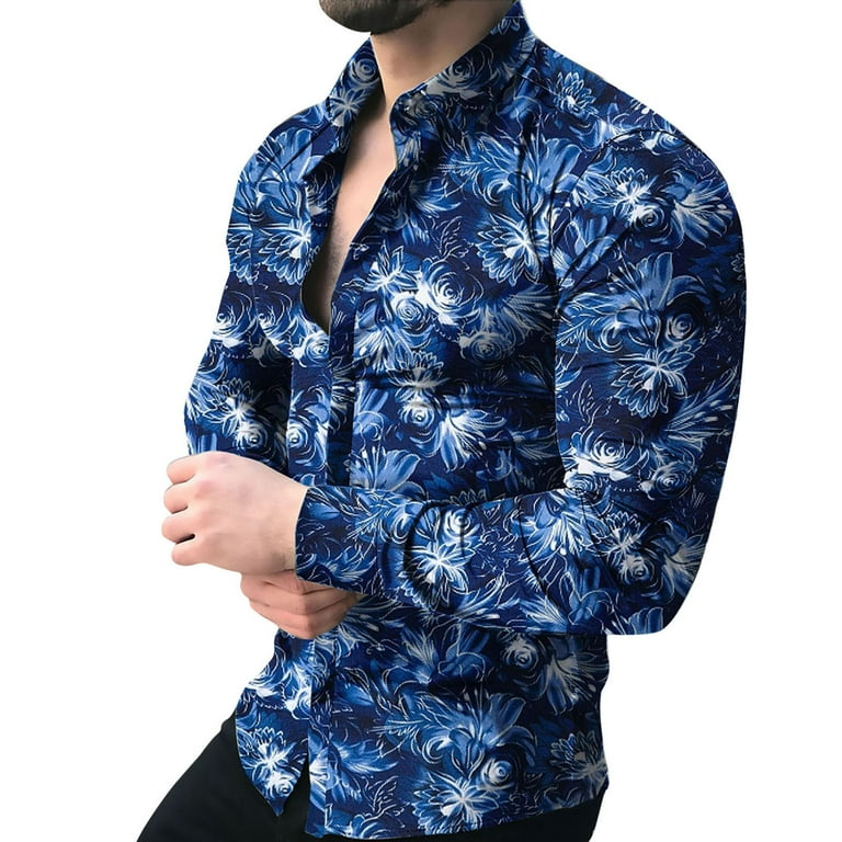Casual Floral Print Buttons Turndown Collar Long Sleeve Two Pieces Casual Floral Print Buttons Turndown Collar Long Sleeve Two Pieces