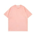 thumbnail image 1 of Mens Shirts Casual,Mens Shirts Casual Summer,Men's Vintage Solid Color Casual Short Sleeved Round Neck Shirts,Mens Short Shorts, 1 of 3