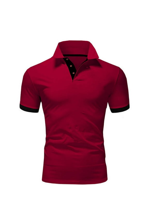 Mens Shirts Casual Stylish,Man’s Shirt Casual Basic Designed V-Neck Tee Shirts with Buttons