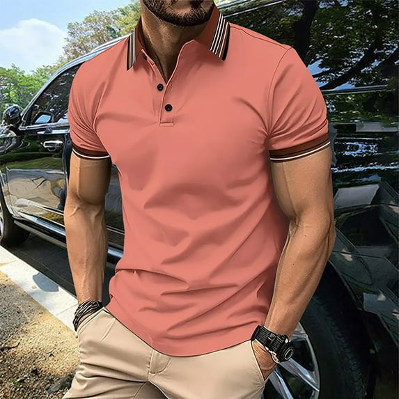 Mens Shirts Charming Men's Shirt Super Light Short Sleeve Casual Men's Wear Gifts for Men Red Cotton Blend XL