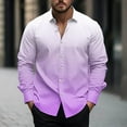 thumbnail image 1 of Mens Shirts Under $5.00 Button Up Long Sleeve Casual And Comfortable Collar Printed Top Shirt, 1 of 5