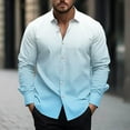 thumbnail image 1 of Mens Shirts Under $5.00 Button Up Long Sleeve Casual And Comfortable Collar Printed Top Shirt, 1 of 5