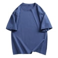 thumbnail image 1 of Mens Shirts Crewneck Short Sleeve Summer Beach Shirt Causal Stylish Gradient Graphic Tee Shirts Fashion Clothes, 1 of 5