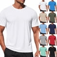 thumbnail image 1 of Mens Shirts Dry Fit Athletic T Shirts UPF 50+ Performance Cooling Shirt Short Sleeve White 3XL, 1 of 5