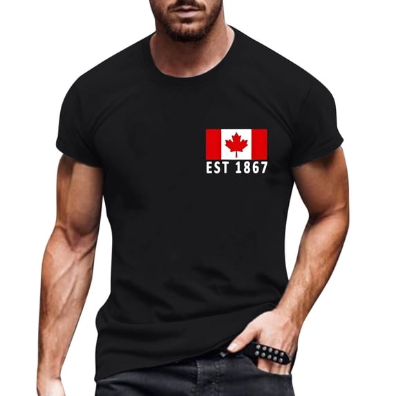 Mens Shirts Fashion Printed Comfort Breathable Ribbed Tops for Men,Black,S
