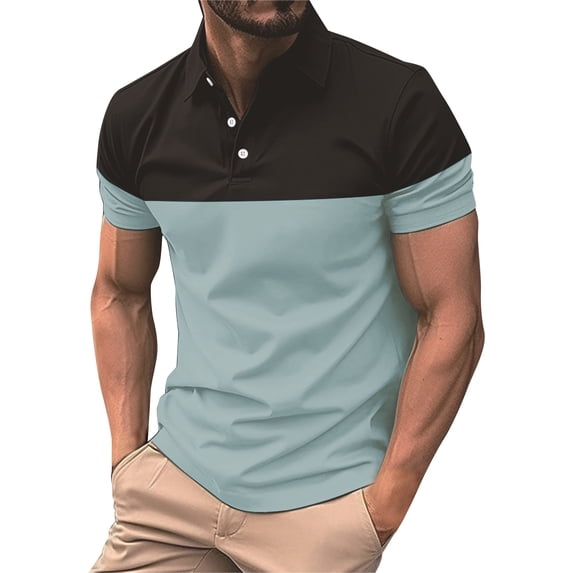 Mens Shirts Gifts for Men Charming Men's Shirt Super Light Short Sleeve Casual Men's Wear Light Blue Cotton Blend S
