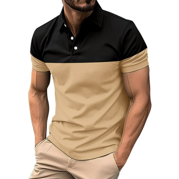 Mens Shirts Gifts for Men Charming Men's Shirt Super Light Short Sleeve Casual Men's Wear Yellow Cotton Blend S