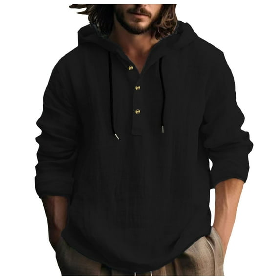 Mens Shirts Hooded Long Sleeve Hooded For Spring And Autumn Mens Casual Shirts