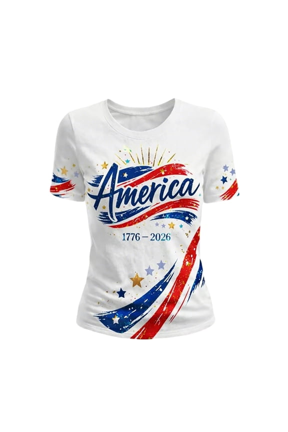 Mens Shirts Independence Day Patriotic Commemorative Short Sleeve Beach Vacation Clothes for Men,White,L