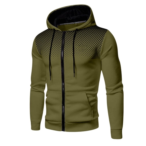 Mens Shirts Leisure Fitness Polka Dot Hoodie Long Sleeve Refreshing Breathable Resistant Daily Green Tee Shirts Sizes XL