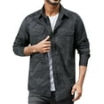 thumbnail image 1 of Mens Shirts Loose Tooling Outdoor Camouflage Coat Long Sleeve Button Down Shirt Fashion Comfy Versatile Tops, 1 of 6