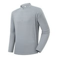 thumbnail image 1 of Mens Shirts Men Quarter Zip Pullover Moisture Wicking Golf Shirt Long Sleeve 1/4 Zip UPF 50+ Sun Protection Rash Guard Running, 1 of 8