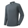 thumbnail image 1 of Mens Shirts Men Quarter Zip Pullover Moisture Wicking Golf Shirt Long Sleeve 1/4 Zip UPF 50+ Sun Protection Rash Guard Running, 1 of 3