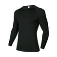 thumbnail image 1 of Mens Shirts Men Thermal Compression Long Sleeve Fleece Lined Undershirt Cold Weather Workout Athletic Base Layer Baseball Top, 1 of 8