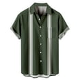 thumbnail image 1 of Mens Shirts,Men's Short Sleeve Button Down Bowling Shirts Big and Tall Casual Printed Beach Hawaii Shirt Summer Regular Fit Top,Big and Tall Shirts for Men(Color:AG,Size:3XL), 1 of 3