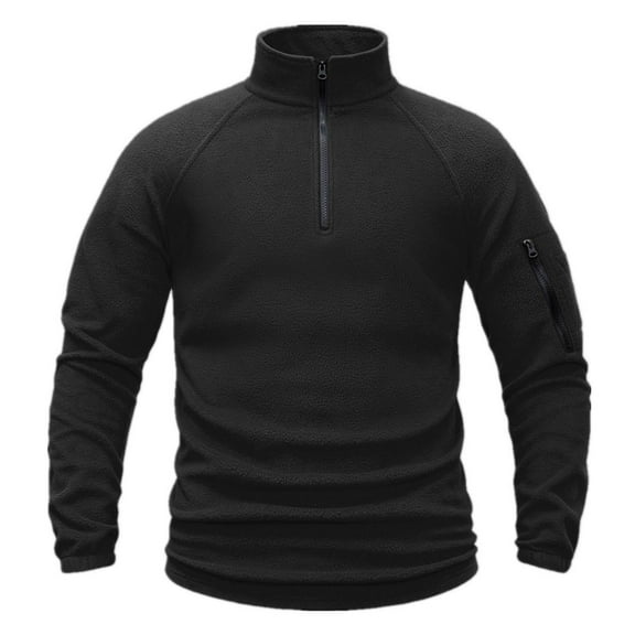 Mens Shirts Mens Casual Sweatshirt Long Sleeve Quarter Zip Outdoor Hiking Sweater Pullover