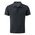 thumbnail image 1 of Mens Shirts Mens Golf Polo Quick Dry Performance Short Sleeve Shirts Pique Jersey Golf Shirt Gray XXXL, 1 of 5